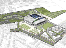 Wizualizacja 3D. propozycja zagosporarowania terenu wg projektu mpzp