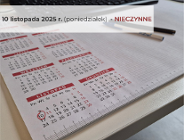 10 listopada 2025 r. - NIECZYNNE