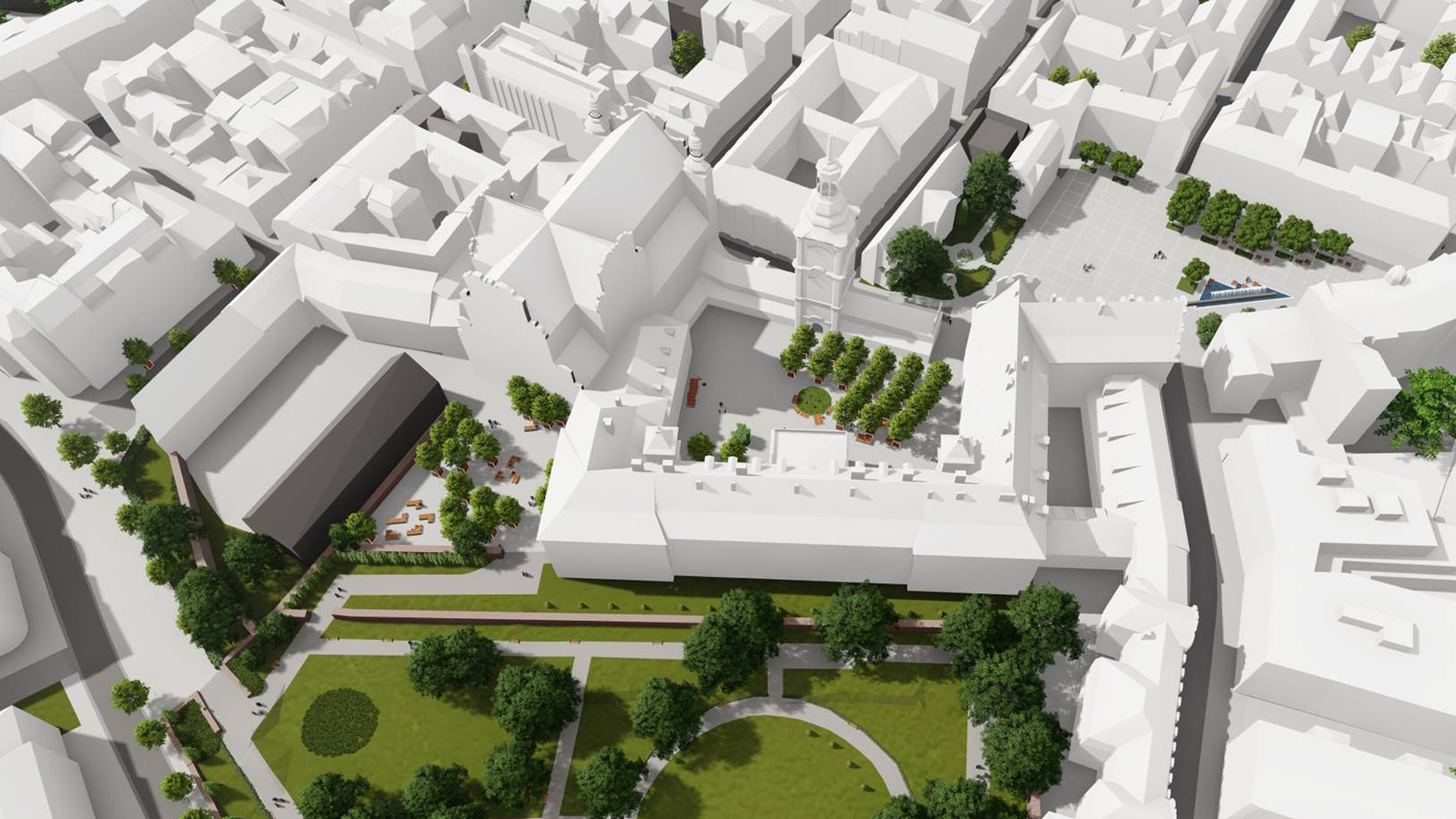 Stare Miasto - model 3D - propozycja zagospodarowania (etap: II konsultacje społeczne) - grafika artykułu
