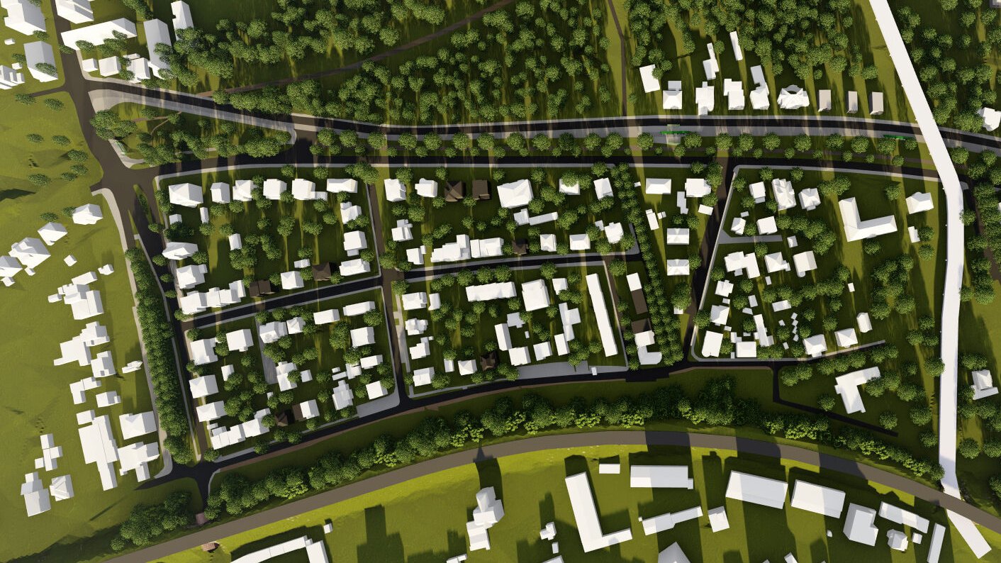 W rejonie alei Wielkopolskiej - model 3D - propozycja zagospodarowania - grafika artykułu