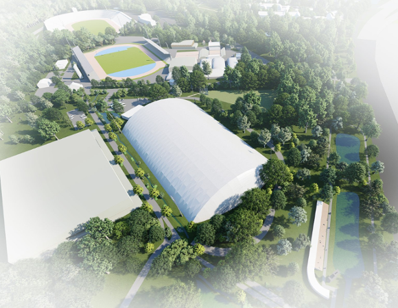 Propozycja zagospodarowania terenu według projektu mpzp (etap - wyłożenie do publicznego wglądu)