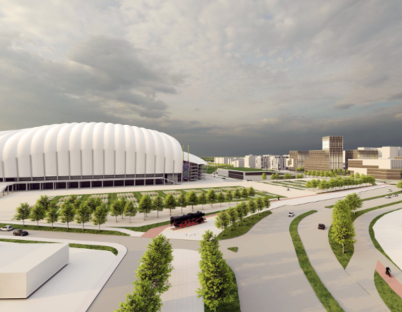 "Rejon Stadionu Miejskiego" - część B - propozycja zagospodarowania terenu